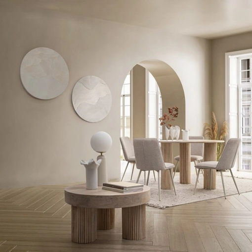 Sedia in tessuto imbottito Cora di Bizzotto