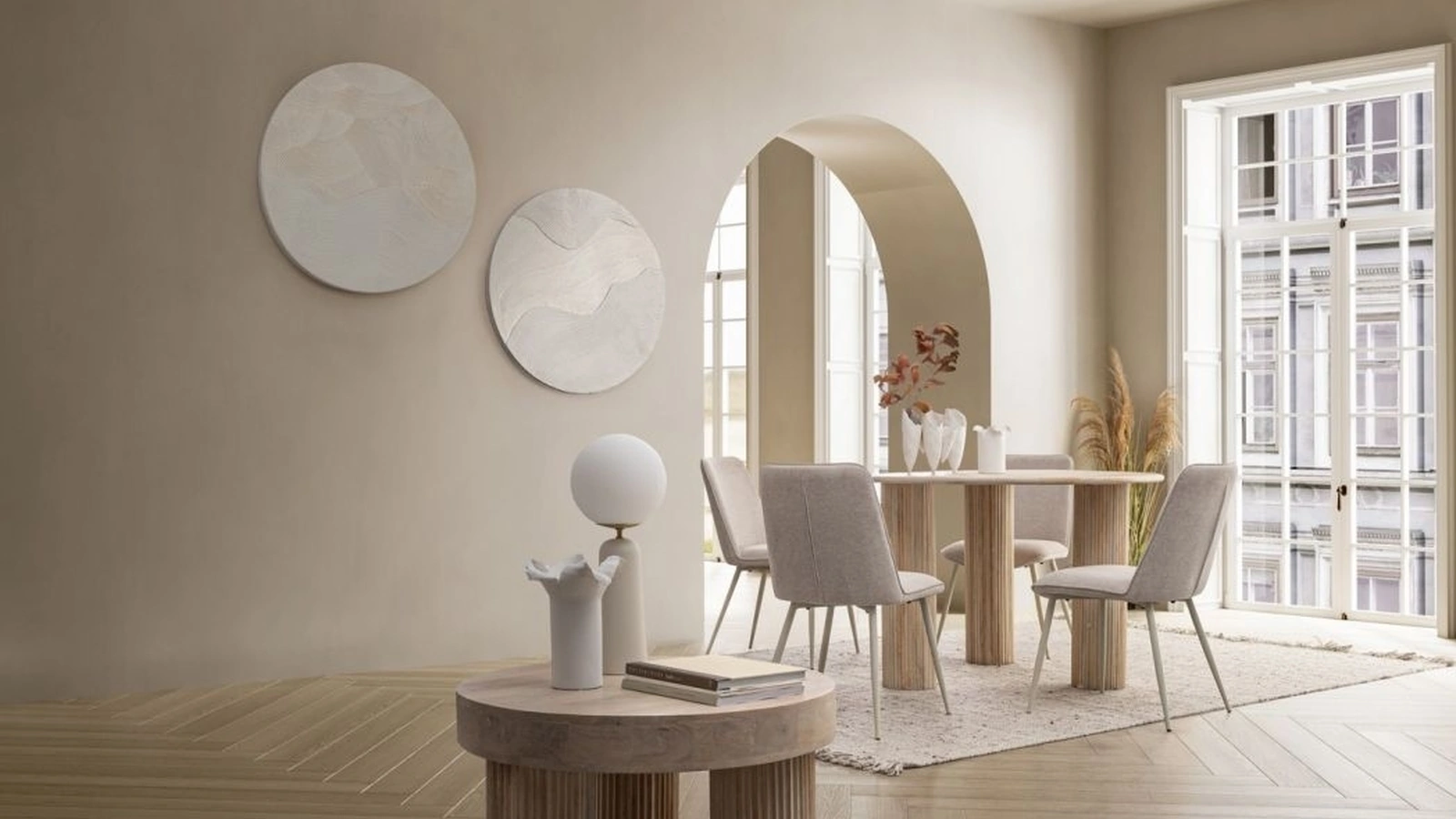 Sedia in tessuto imbottito Cora di Bizzotto