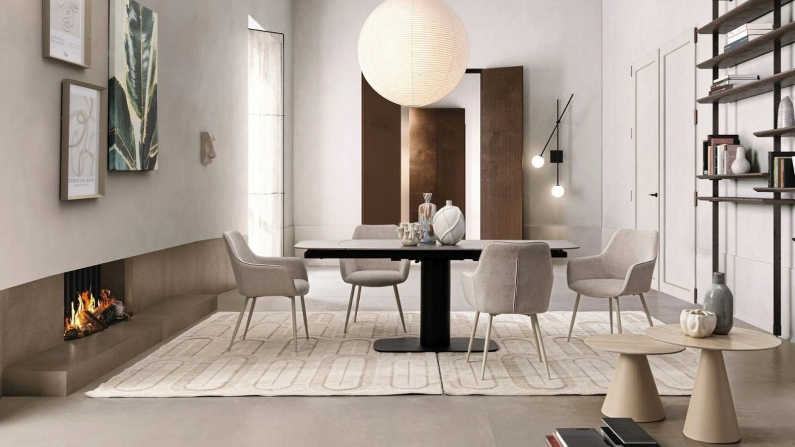 Sedia in tessuto imbottito Cora di Bizzotto