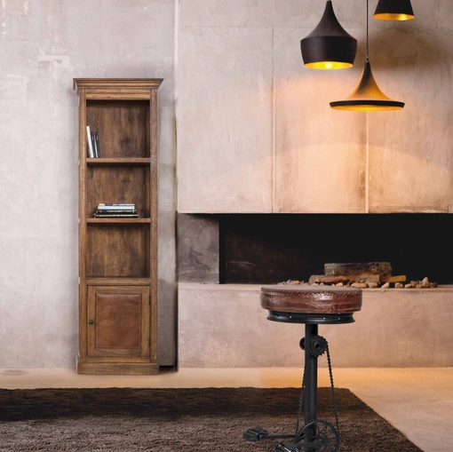 Sgabello in pelle Cycle di Bizzotto