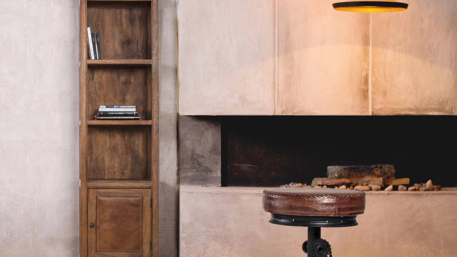 Sgabello in pelle Cycle di Bizzotto