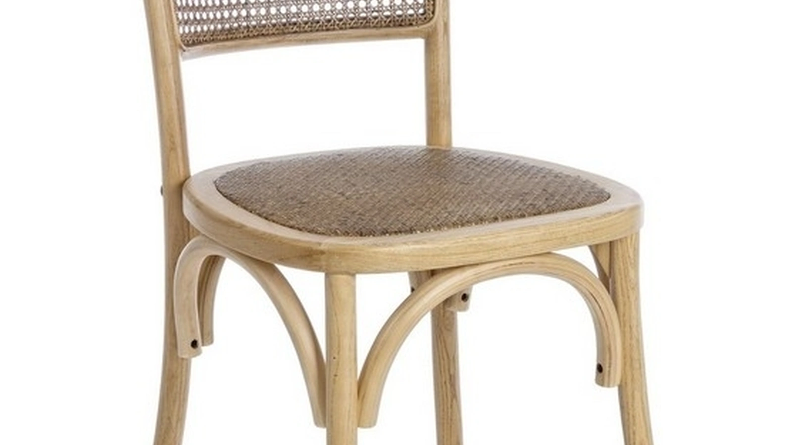 Sedia in legno e rattan Carrel di Bizzotto