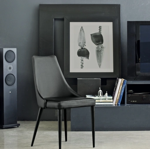 Sedia Clara in pelle ecologica di Bontempi