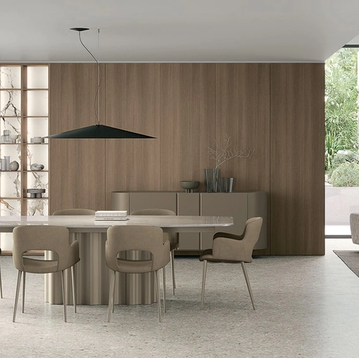 Sedia Dora in nabuk di Tomasella