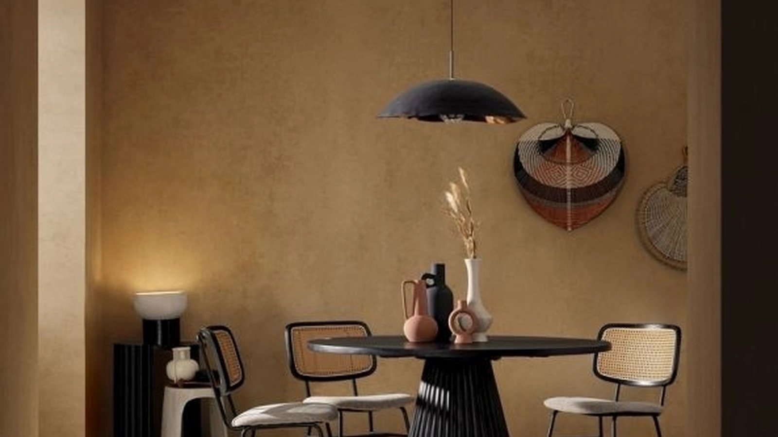 Sedia in acciaio, rattan e tessuto Glenna di Bizzotto