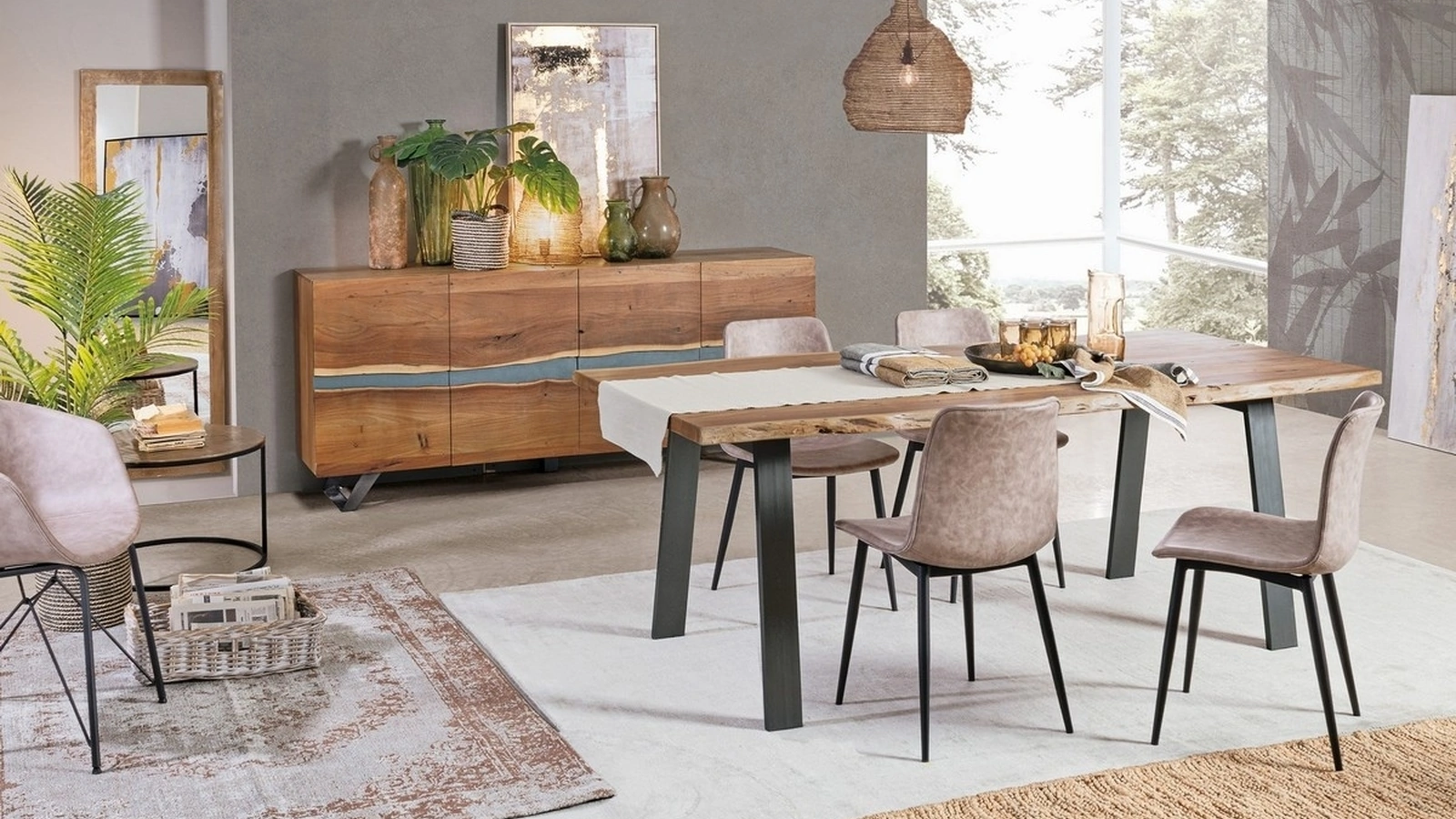 Sedia Kyra rivestita in ecopelle di Bizzotto