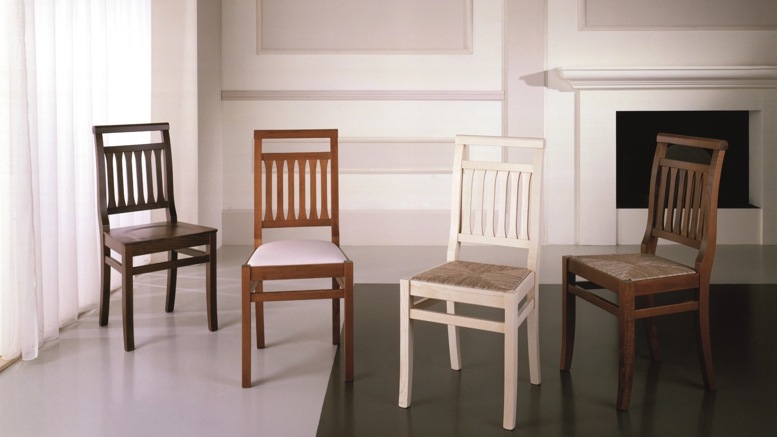 Sedia M65 e M65F in faggio di Gipi Le Sedie