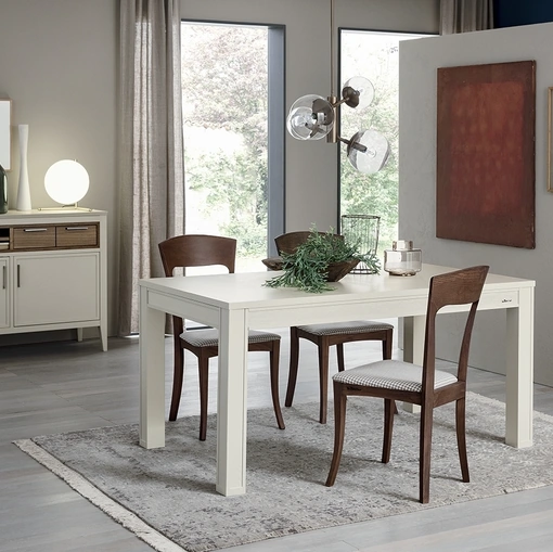 Sedia Magnolia in legno con seduta imbottita di Le Fablier