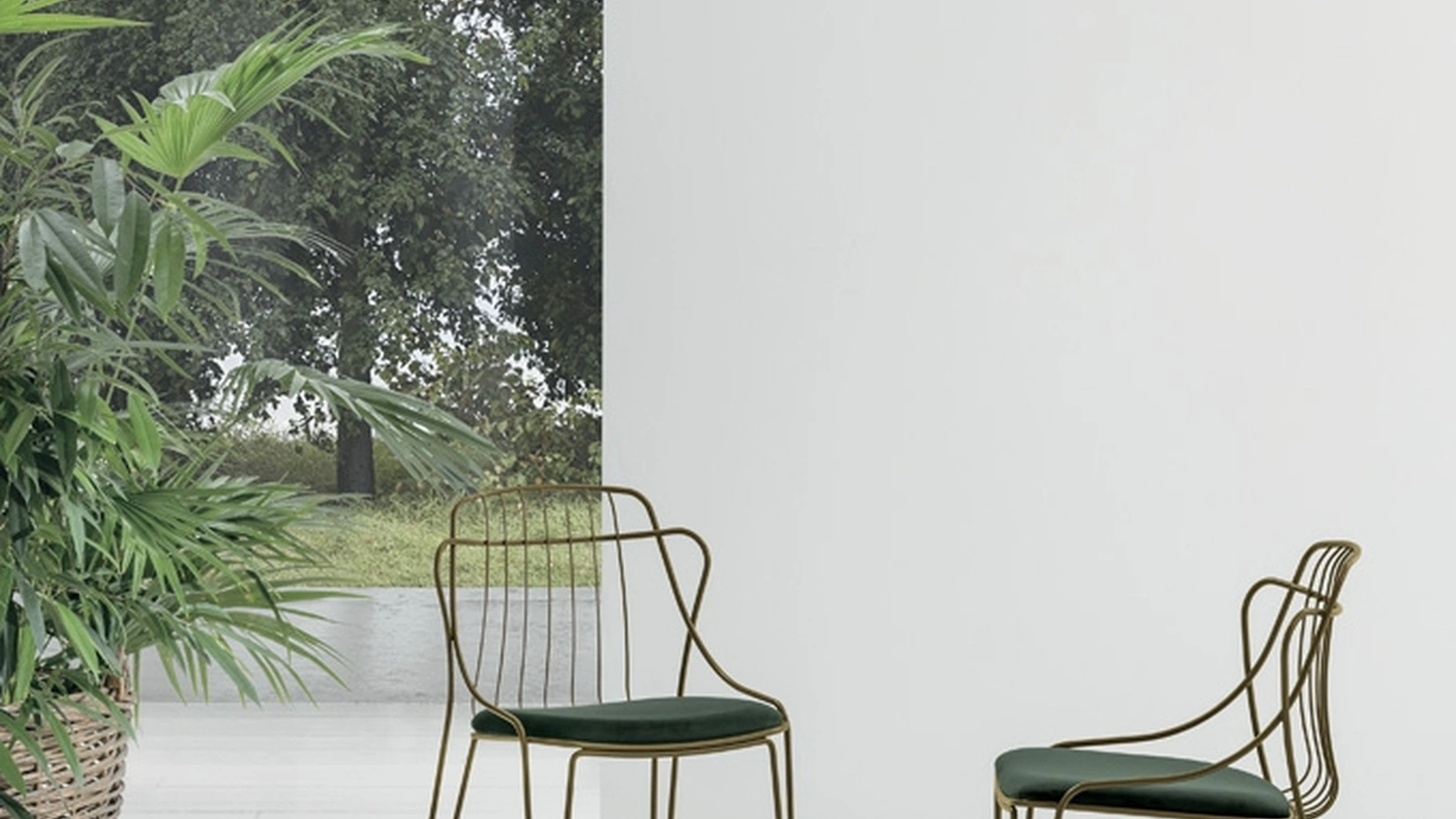 Sedia in metallo con seduta imbottita Marrakesh di Target Point