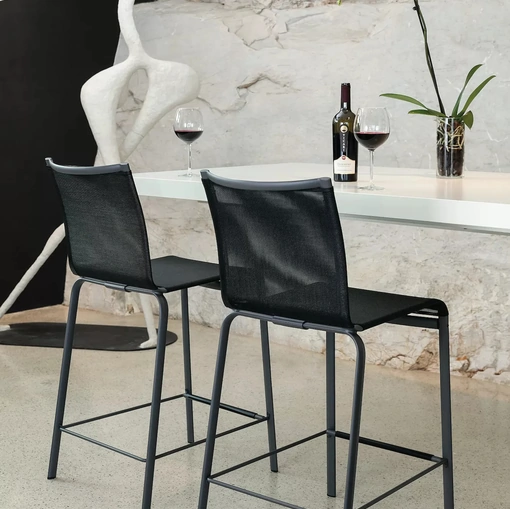 Sgabello in tessuto tecnico Net di Bontempi