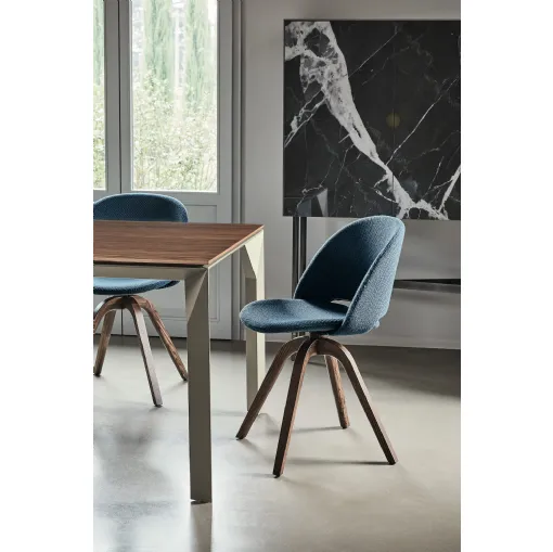 Sedia Polo Rivestita in tessuto imbottito di Bontempi