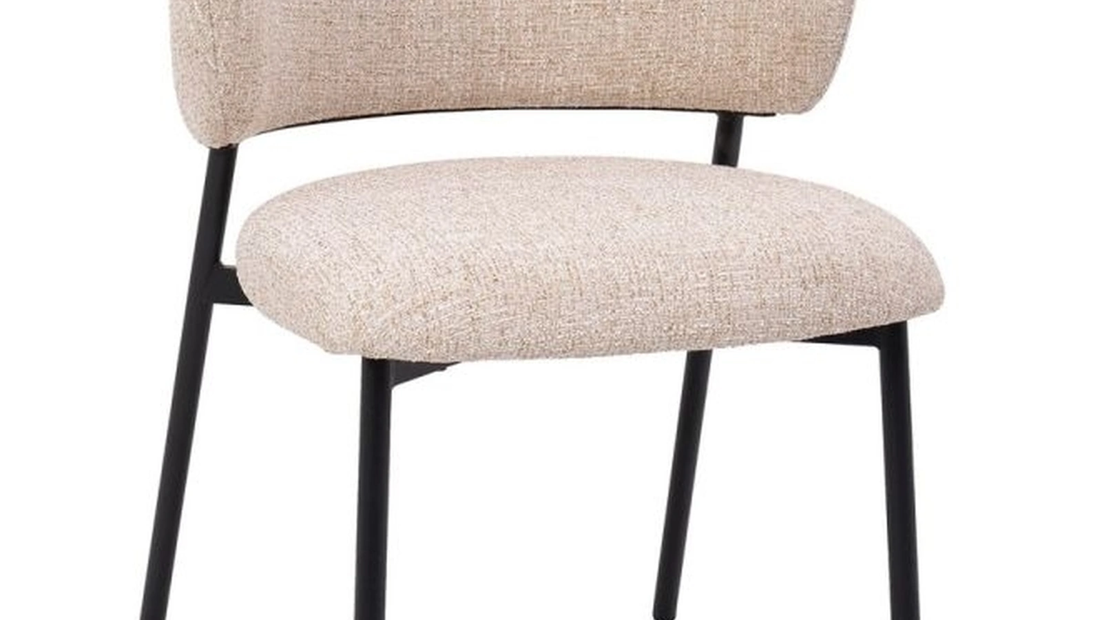 Sedia Prisca in tessuto imbottito di Bizzotto