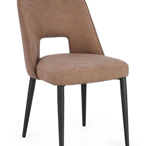 Sedia Roger in ecopelle di Bizzotto