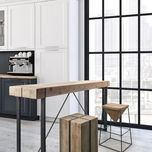 Sgabello in legno di Abete Garret e Prismy di Bizzotto