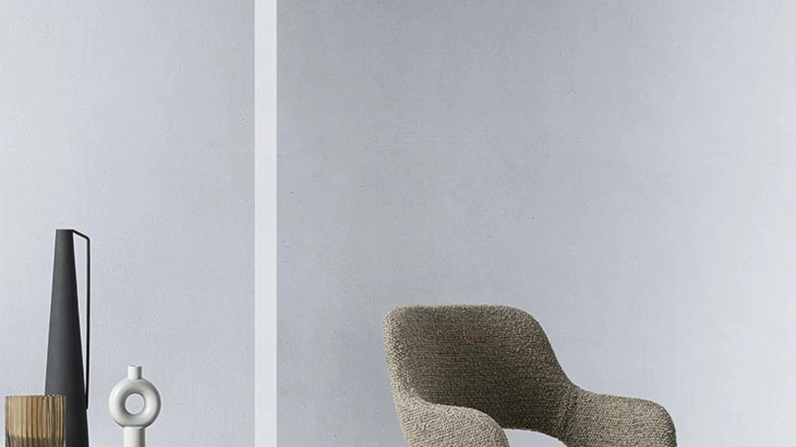 Sedia Tina in tessuto imbottito di Alf Da Frè