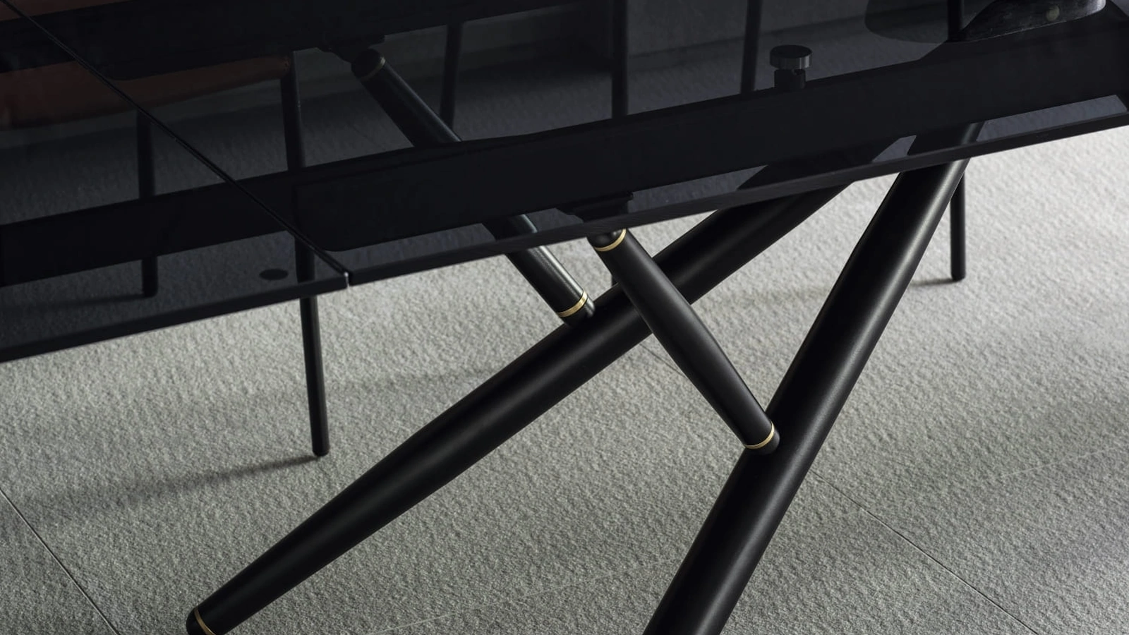 Tavolo allungabile Bridge in cristallo di Bontempi