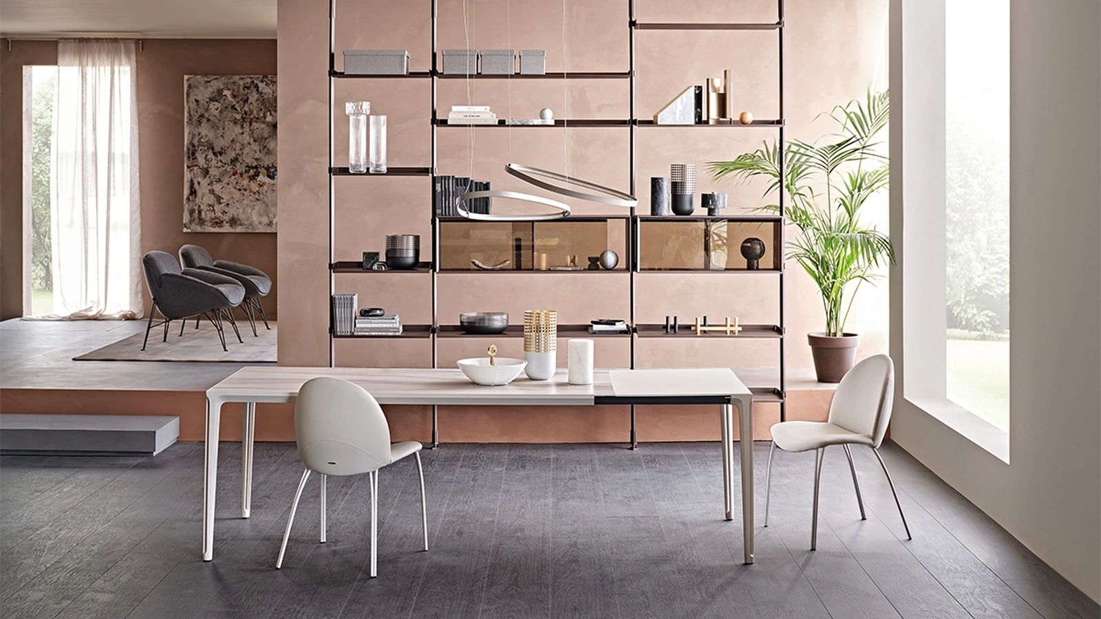 Tavolo allungabile con piano in ceramica Boulevard Keramik Drive di Cattelan Italia