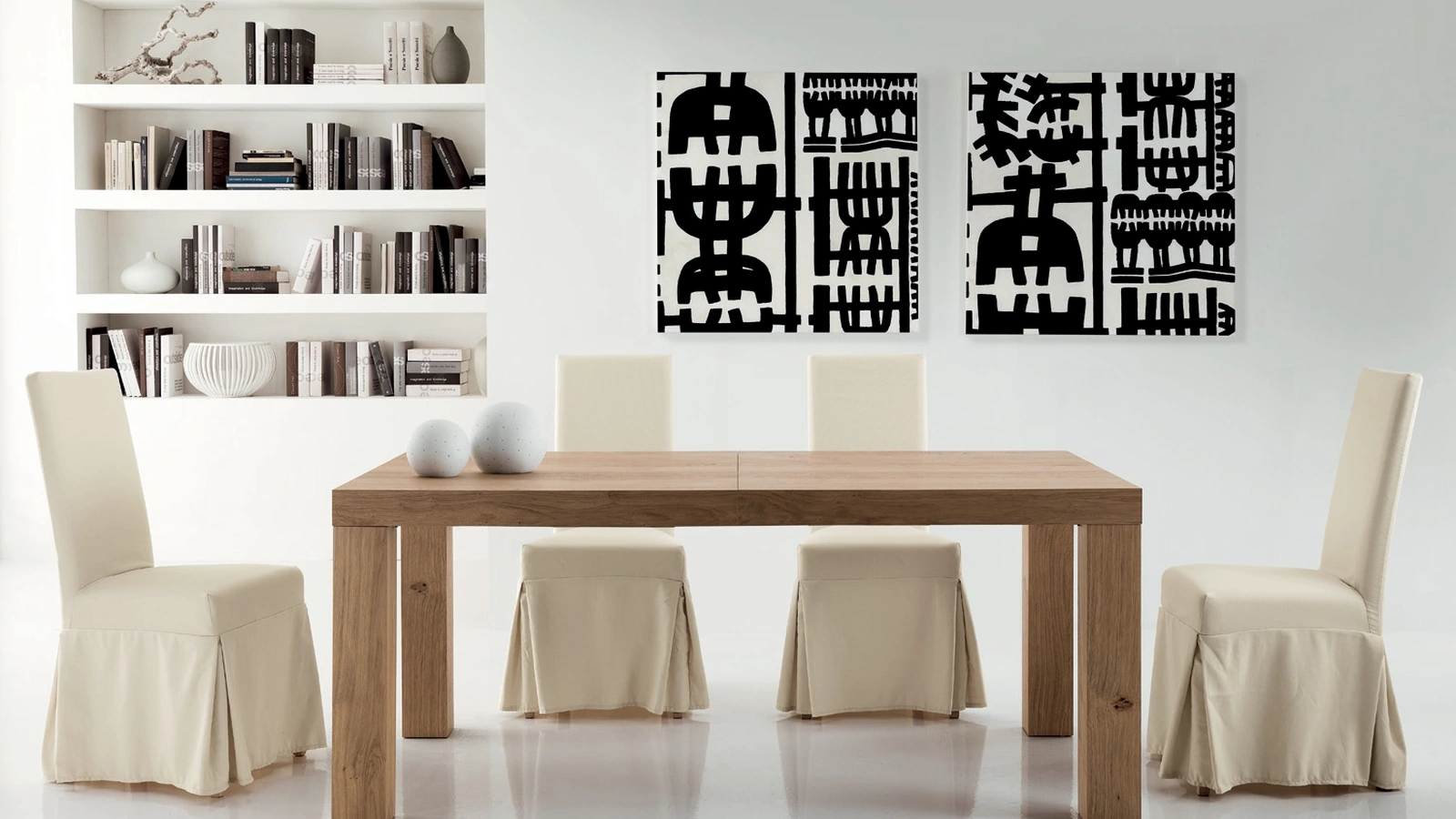 Tavolo allungabile Bridge Maxi in legno impiallacciato di Gipi Le Sedie