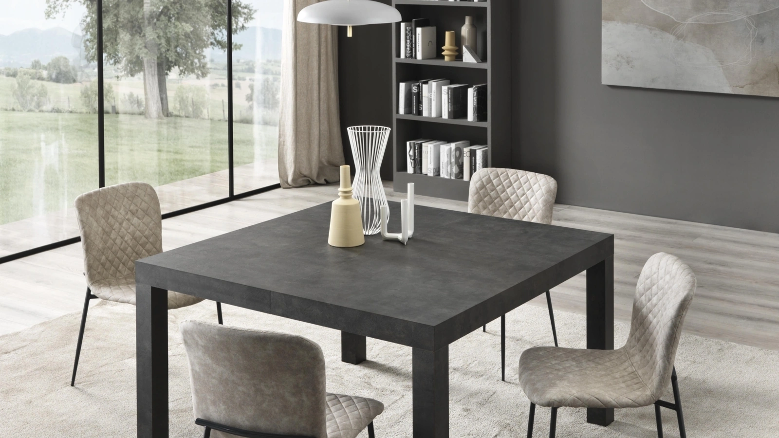 Tavolo allungabile Bridge Quadrato di Gipi Le Sedie