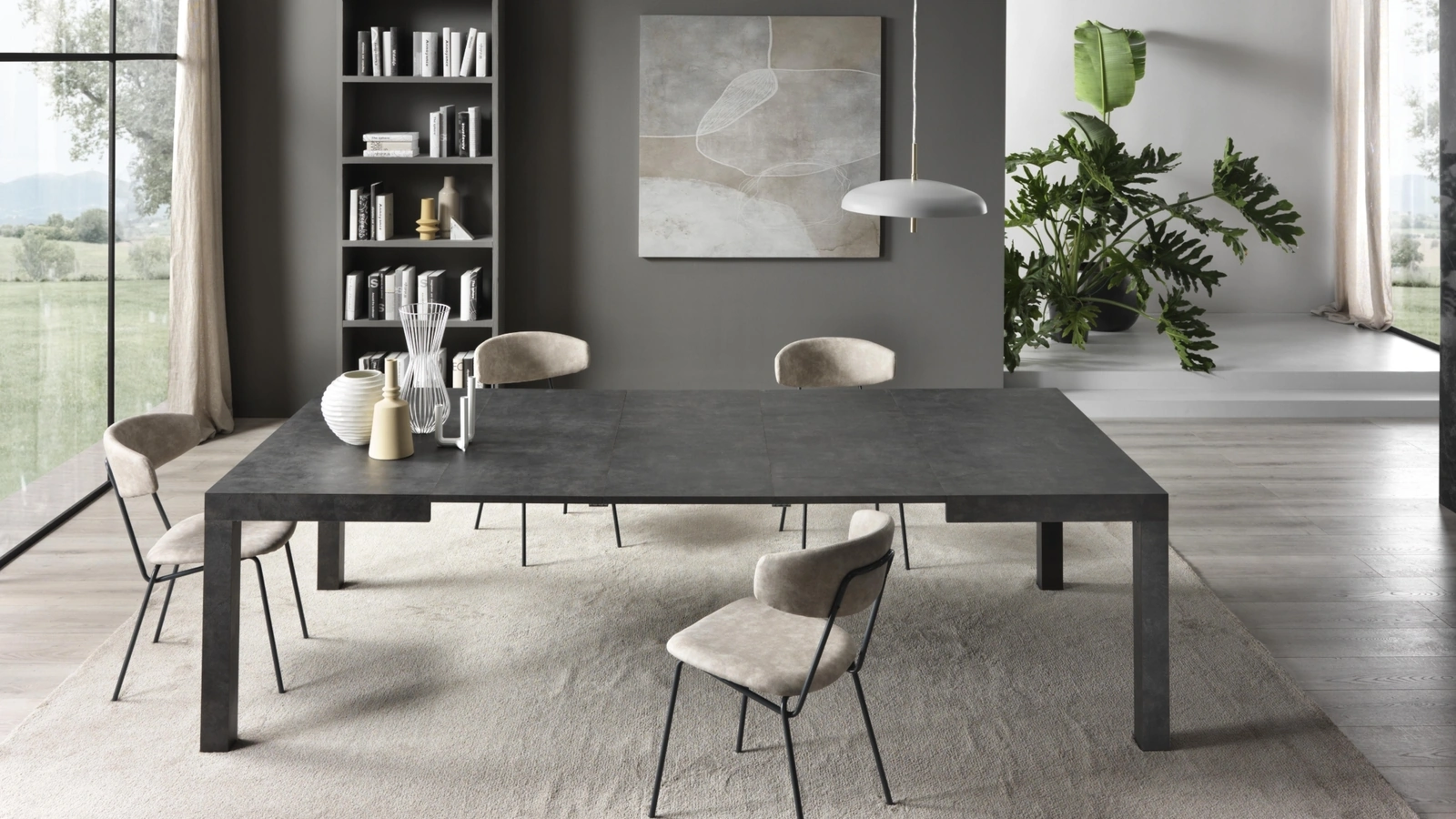 Tavolo allungabile Bridge Quadrato di Gipi Le Sedie