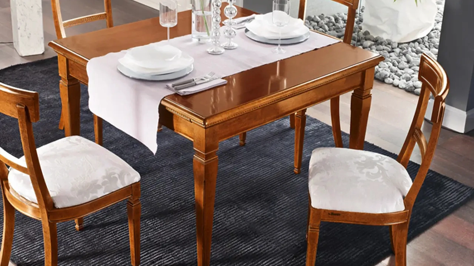 Tavolo quadrato Bucaneve in legno di Le Fablier