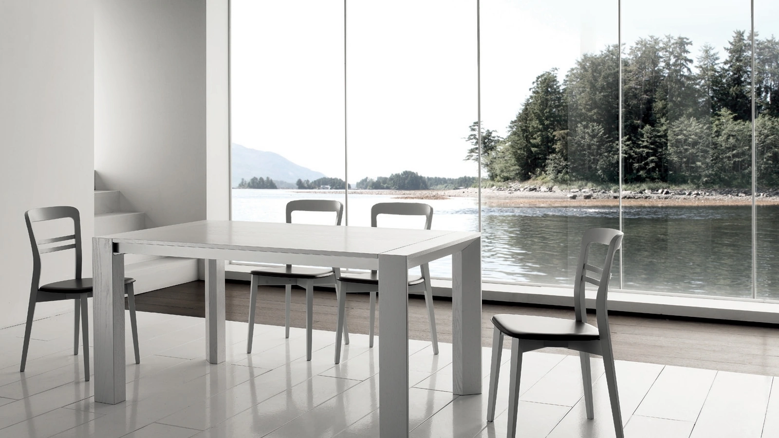 Tavolo allungabile in frassino Cansas di Gipi Le Sedie