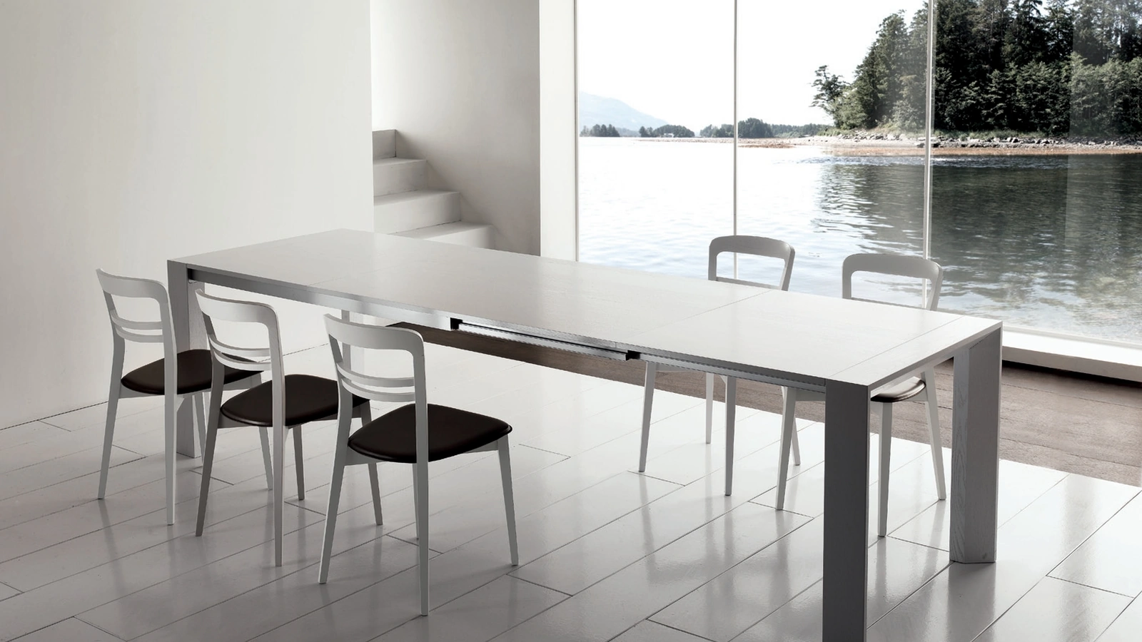 Tavolo allungabile in frassino Cansas di Gipi Le Sedie