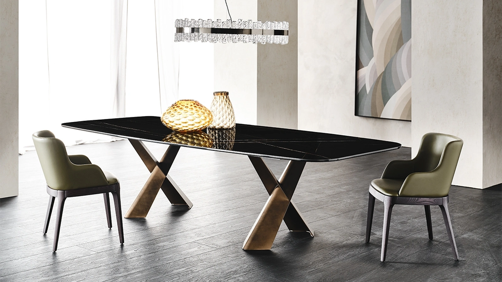 Tavolo con piano in ceramica Mad Max Keramik di Cattelan Italia