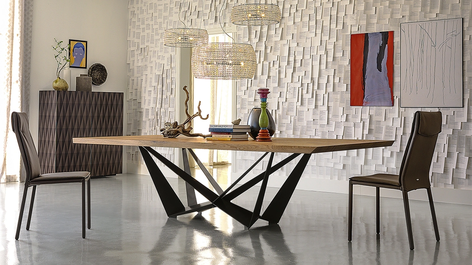 Tavolo Skorpio Wood di Cattelan Italia