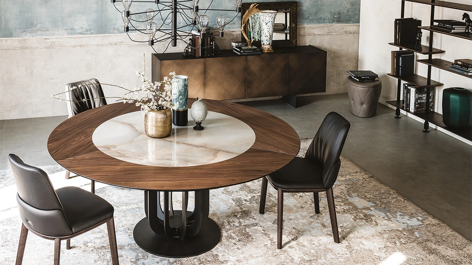 Tavolo Soho Ker-Wood in legno e ceramica di Cattelan Italia