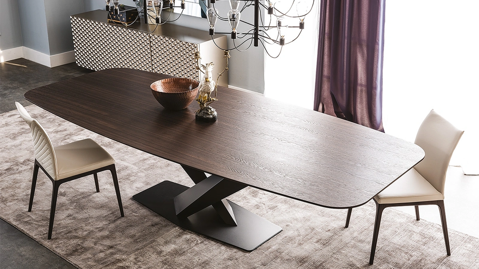 Tavolo con piano in legno Stratos Wood di Cattelan Italia