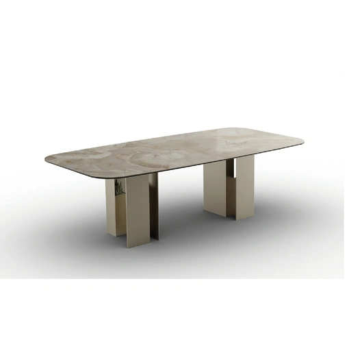 Tavolo Downtown in vetroceramica di Zamagna