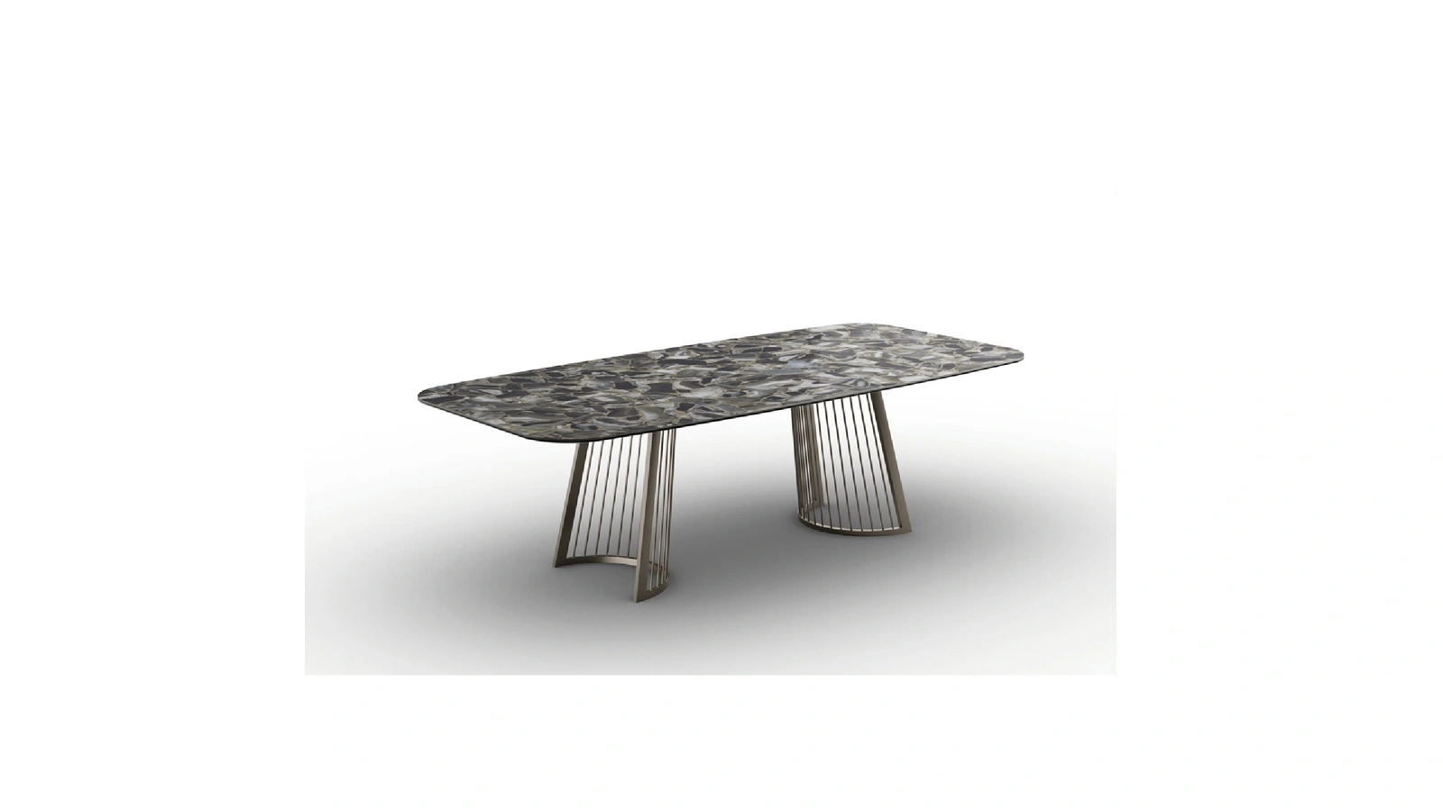 Tavolo Ettore in vetroceramica di Zamagna