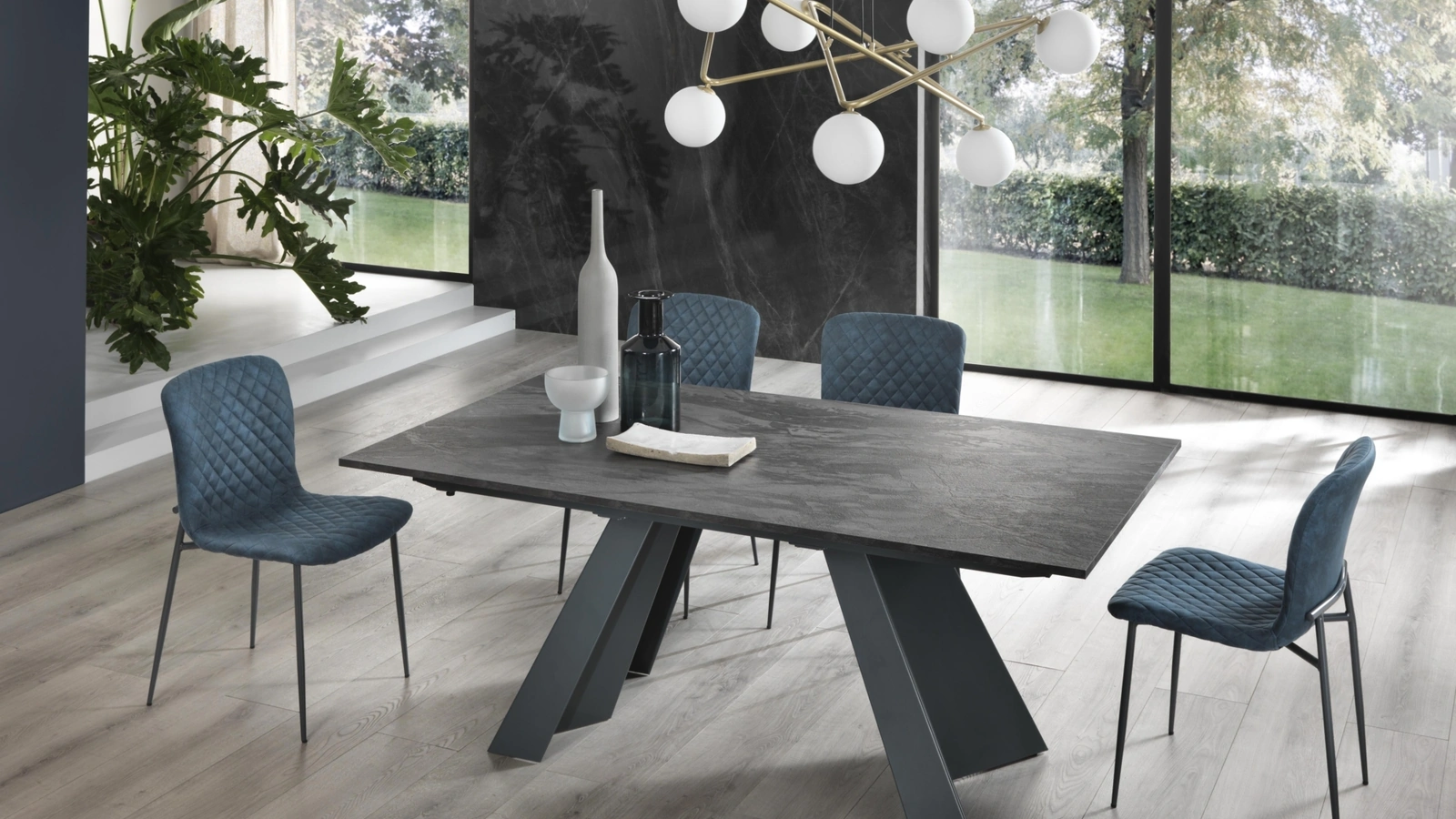 Tavolo rettangolare allungabile Fly 20 in laminato di Gipi Le Sedie