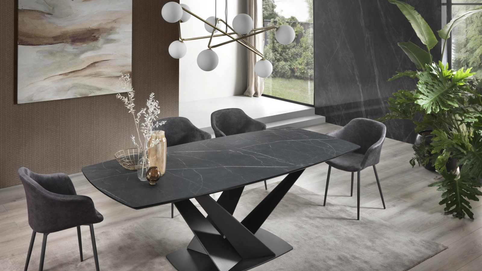 Tavolo Twist Botte in laminato con basamento in acciaio verniciato di Gipi Le Sedie