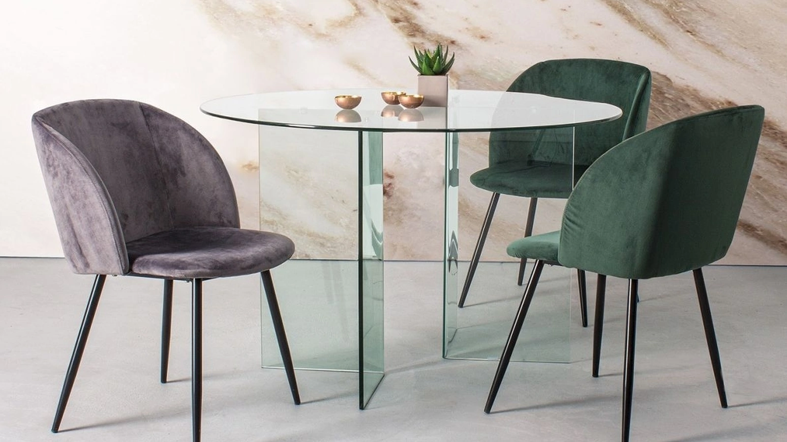 Tavolo Iride in vetro di Bizzotto