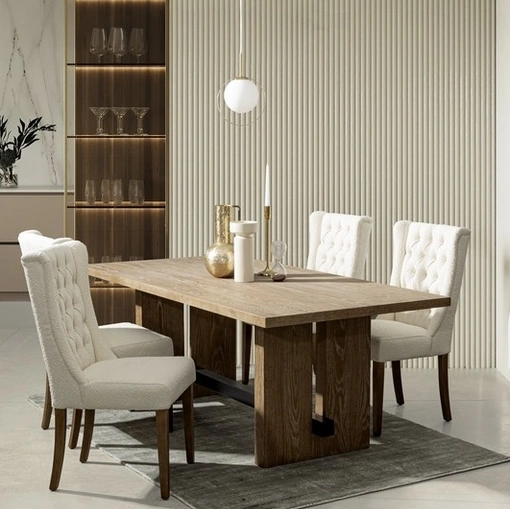 Tavolo Monroe in legno di quercia di Bizzotto