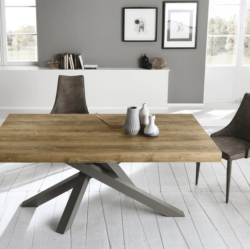 Tavolo allungabile Quark 180 28 di Gipi Le Sedie