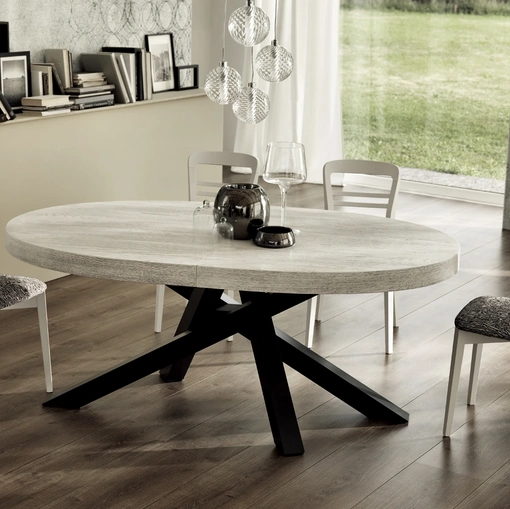 Tavolo allungabile Quark Ovale di Gipi Le Sedie