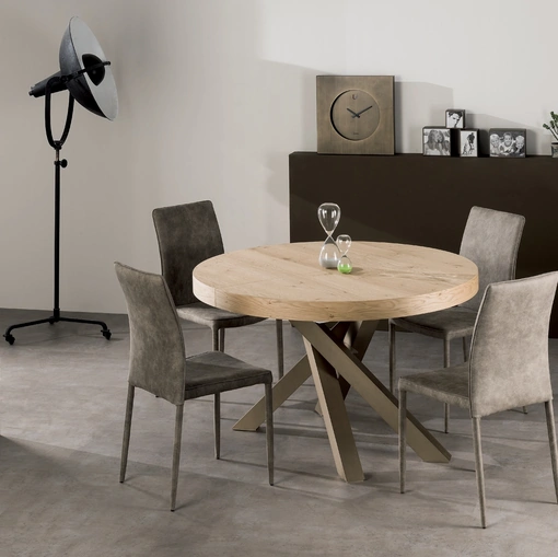 Tavolo allungabile Quark Tondo di Gipi Le Sedie