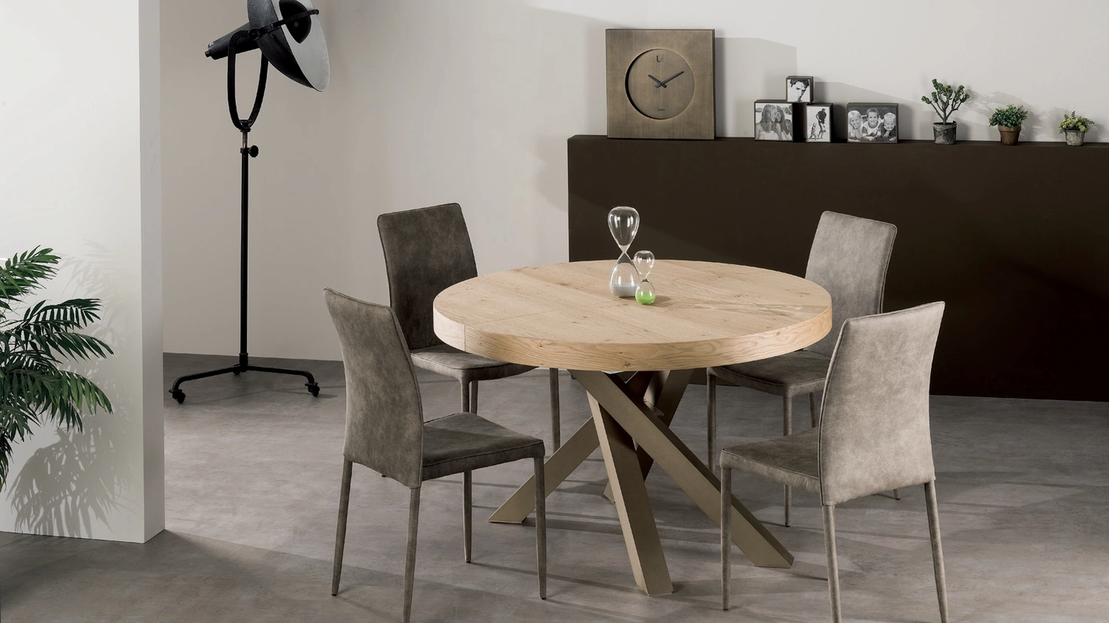 Tavolo allungabile Quark Tondo di Gipi Le Sedie