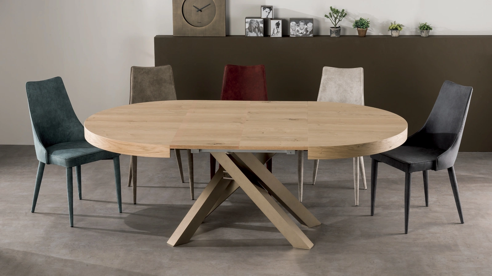 Tavolo allungabile Quark Tondo di Gipi Le Sedie