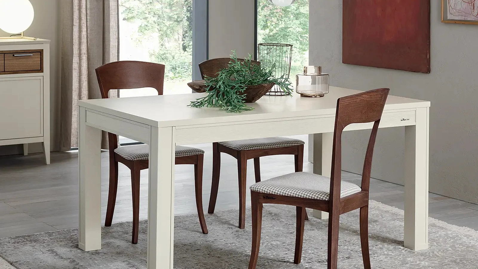 Tavolo in legno laccato Sambuco di Le Fablier