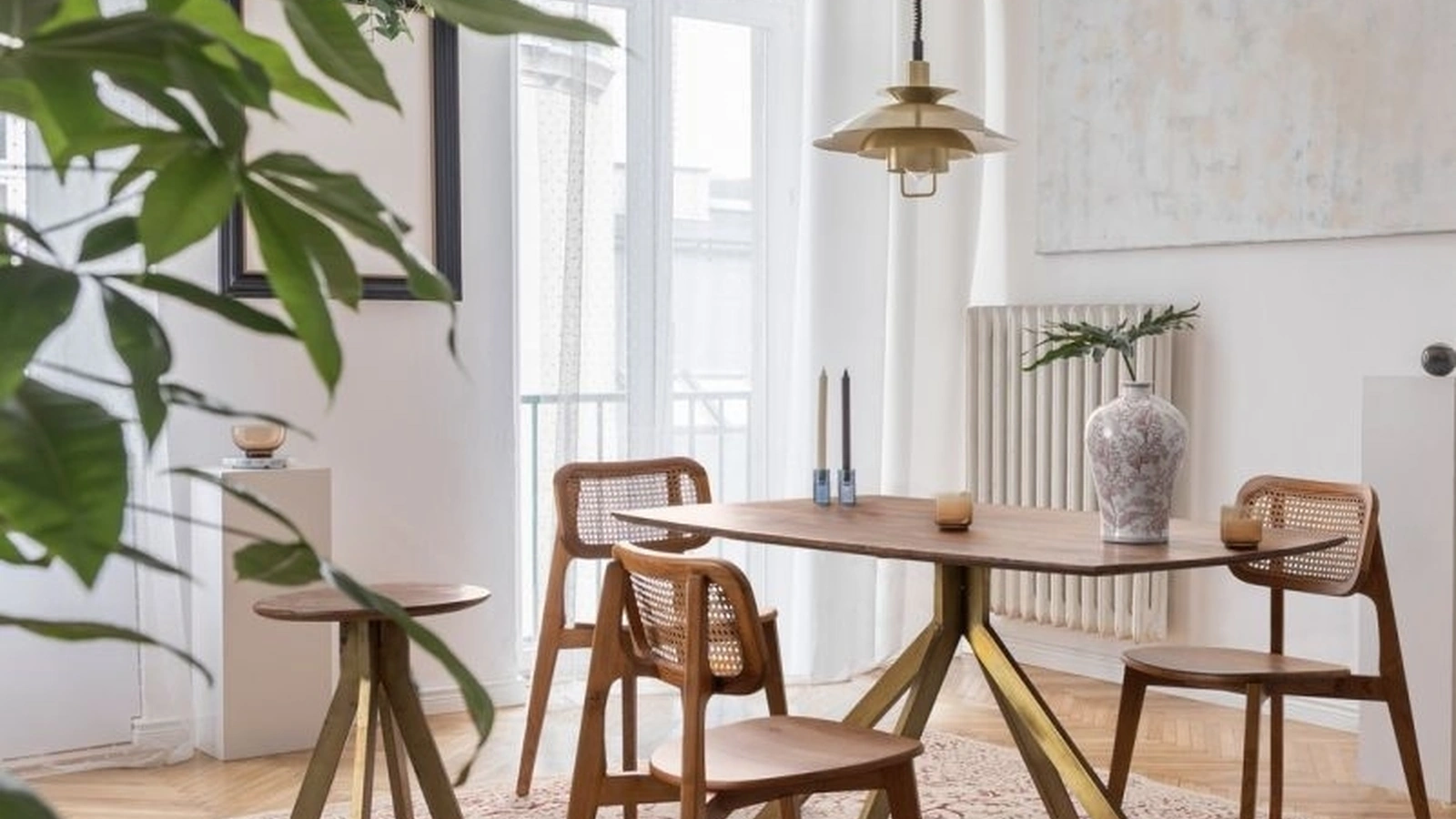 Tavolo in legno e acciaio Sherman di Bizzotto