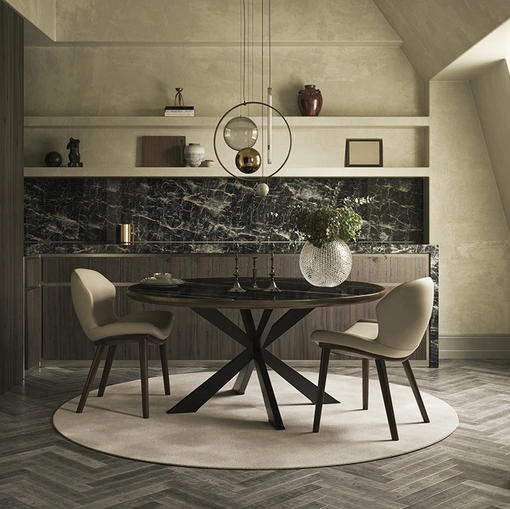 Tavolo Spider Keramik Premium Round di Cattelan Italia