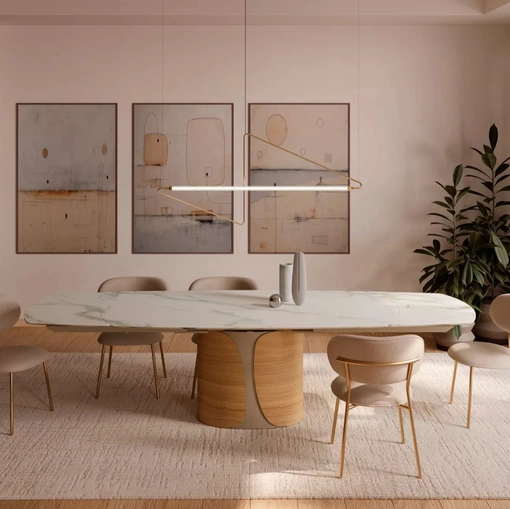 Tavolo Talos in SuperMarmo di Bontempi