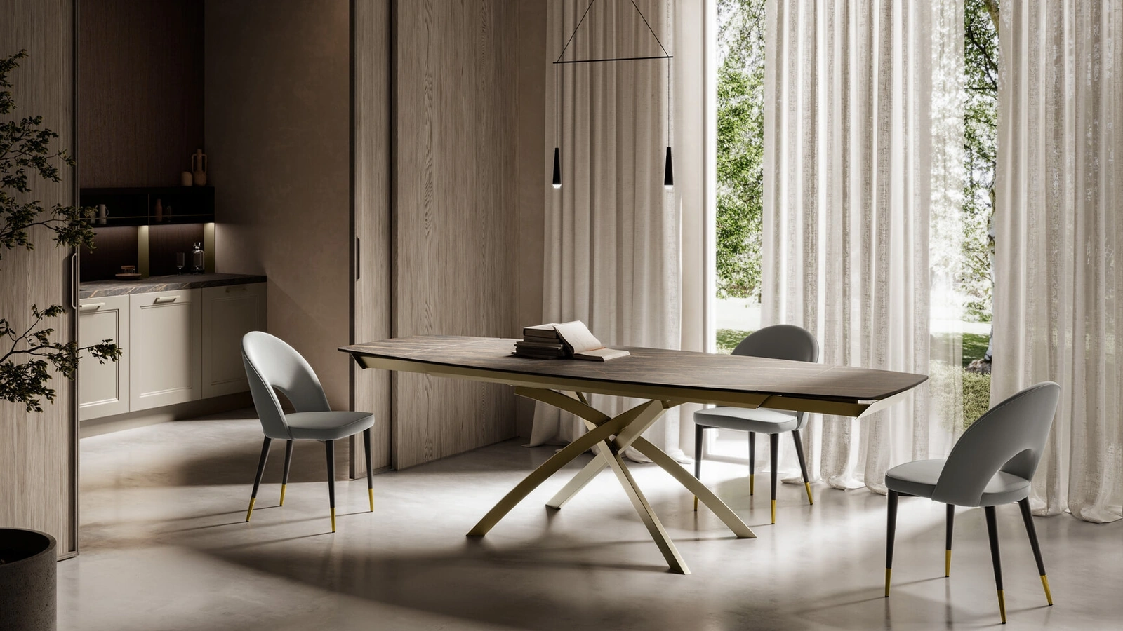 Tavolo allungabile Toledo gres di Arredo3