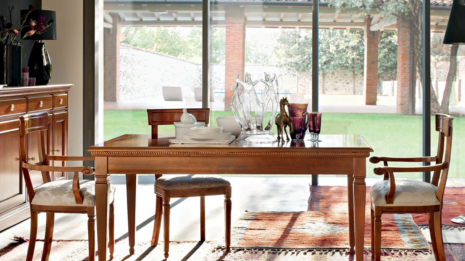 Tavolo allungabile in legno Tulipano di Le Fablier