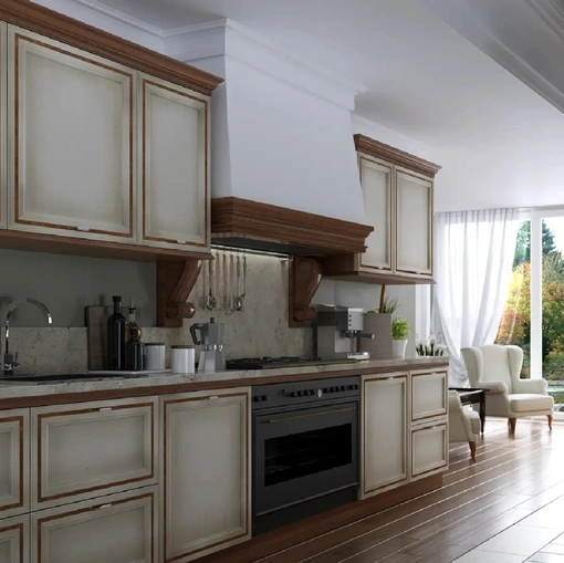 Cucina Classica lineare I Ciliegi composizione 06 di Le Fablier