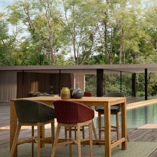 Tavolo Maricruz in teak riciclato di Bizzotto